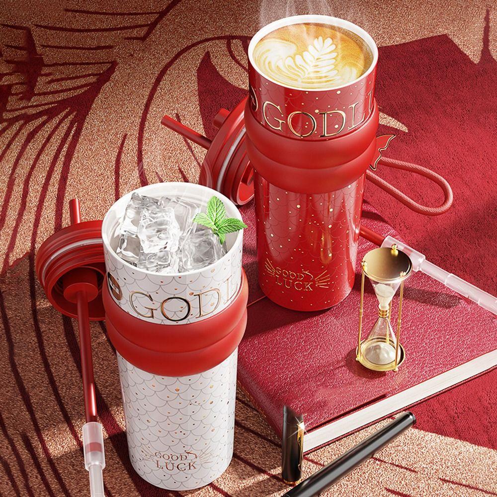 Insulation Or Cooling Ceramic Coated Coffee Cup 710ML Insulated Cup Portable Vacuum Cup