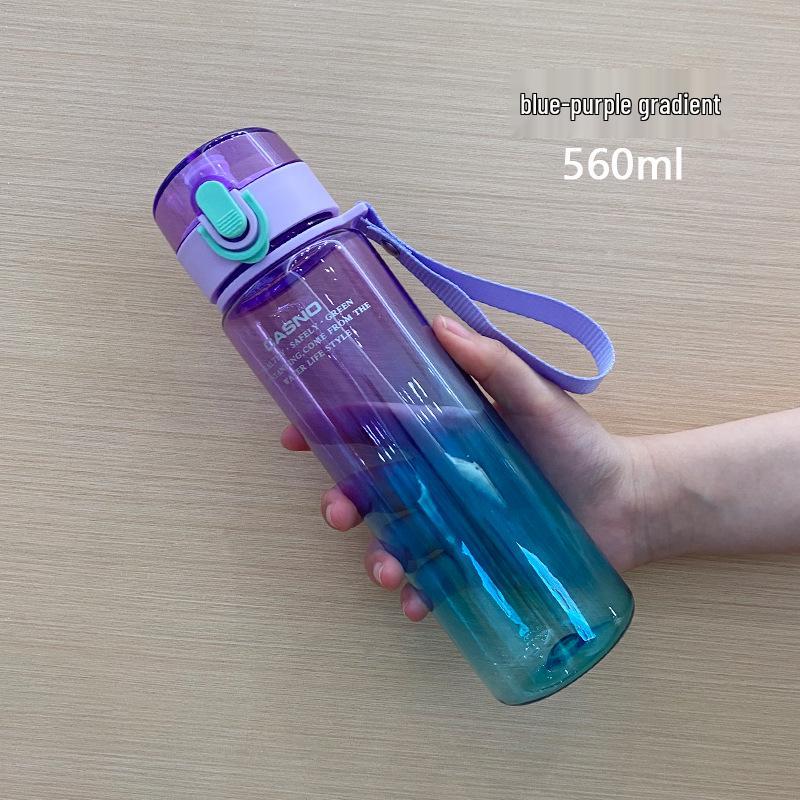 Casino Frosted Sports Water Bottle: Creative Portable Plastic Cup with Lid for Men and Women