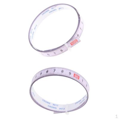 2 Piezas Regla Métrica para Canaleta a Inglete Derecha a Izquierda (100cm-0)+ Derecha(0-100cm)