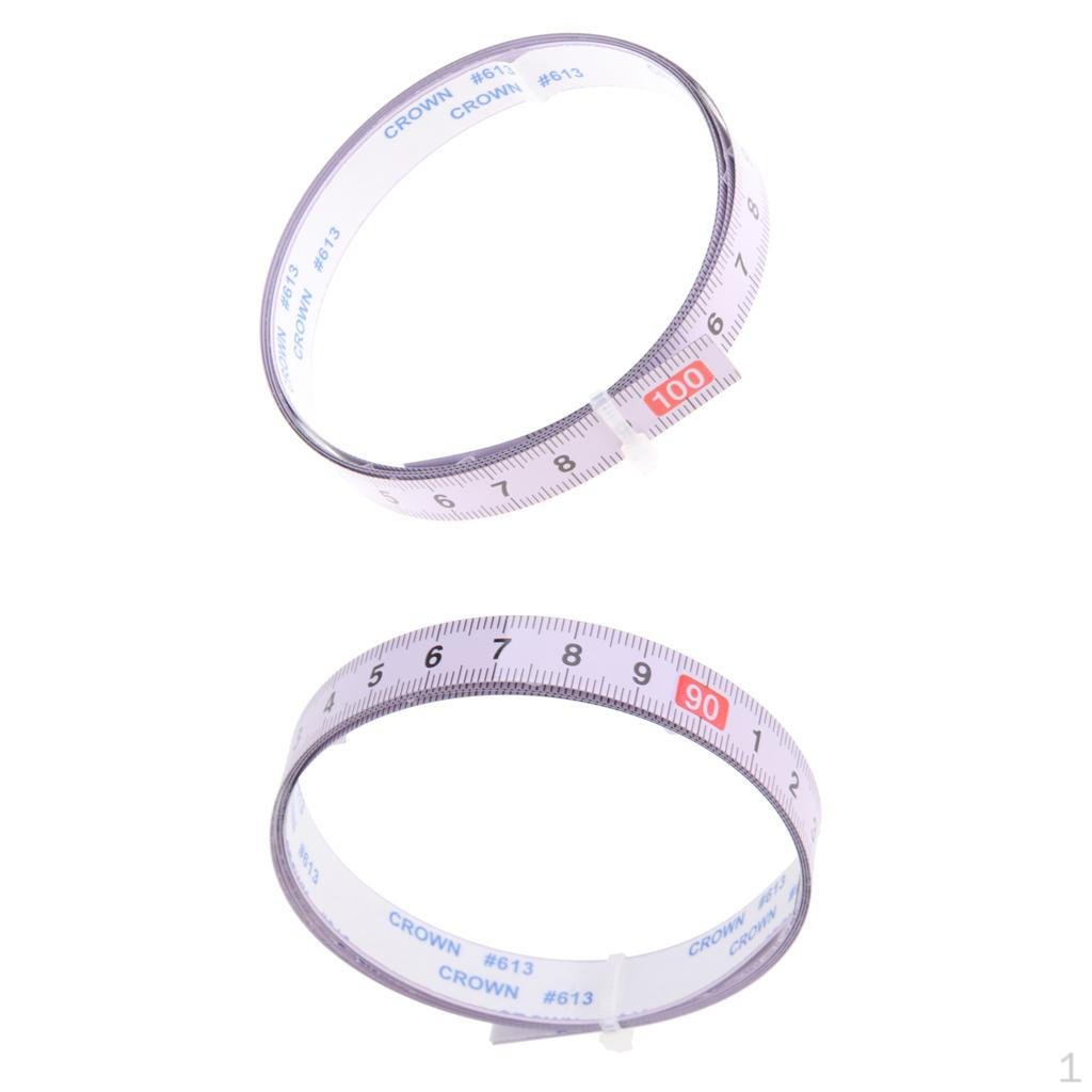2Pcs Miter Track Metric Ruler Right To Left (100cm-0)+ Right(0-100cm)