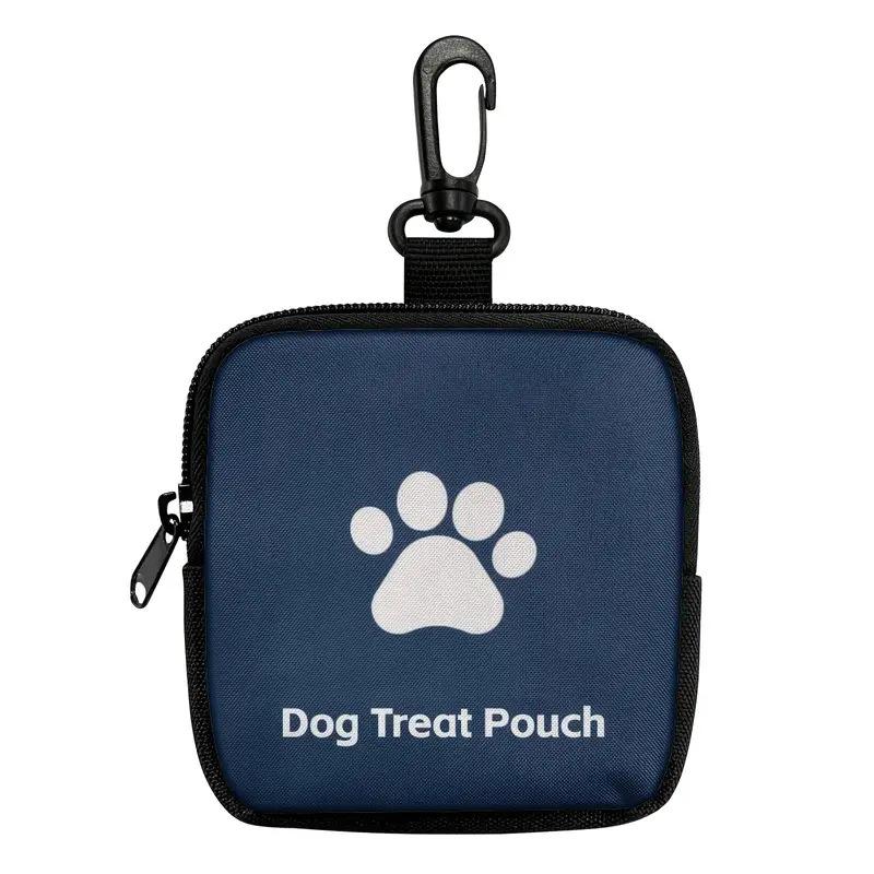 Portable Zipper Closure Polyester Dog Treat Bag for Training