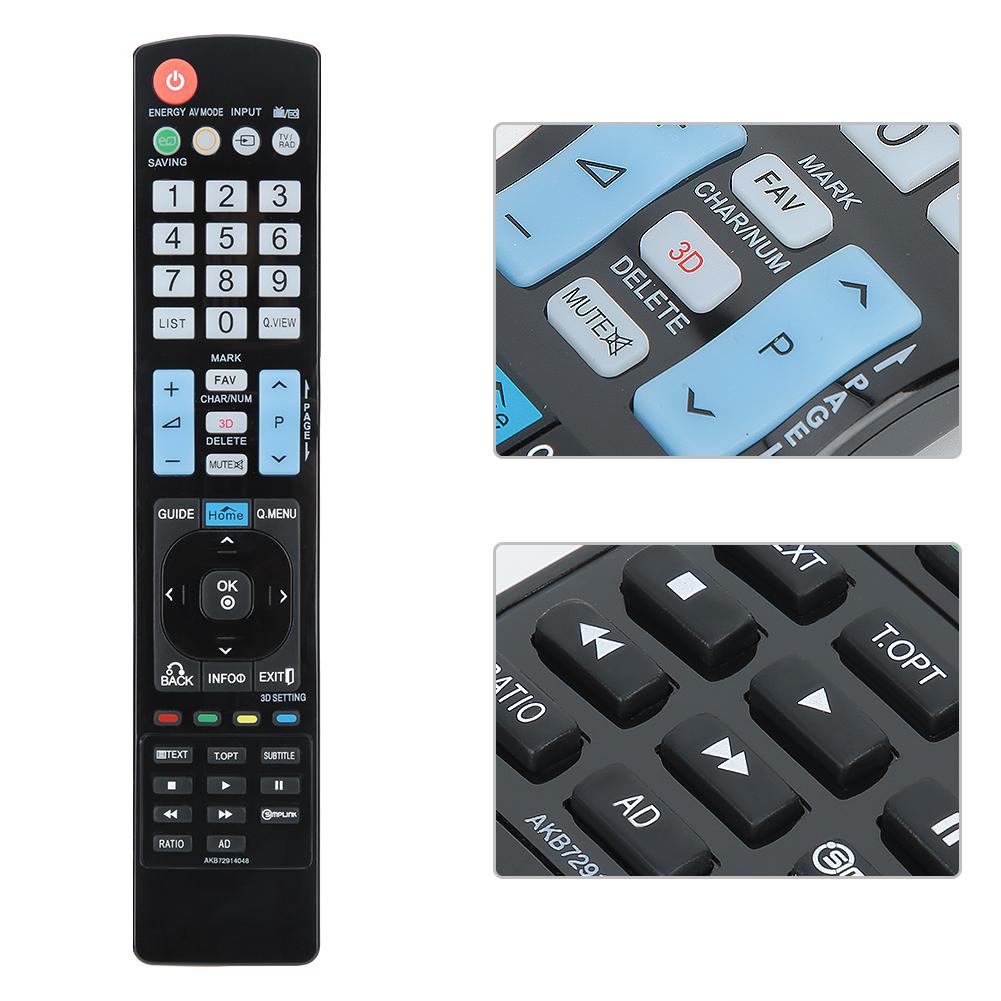 Pro LG AKB72914048 TV 10 metrů Vzdálenost dálkového ovládání Náhradní dálkové ovládání