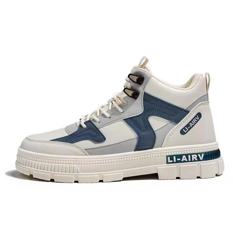 Fashion High Quality Chunky Men Casual Sneakers Spring Autumn Leather Platform Walking Shoes Chelsea Luxury Ankle Boots Work Safety Shoe