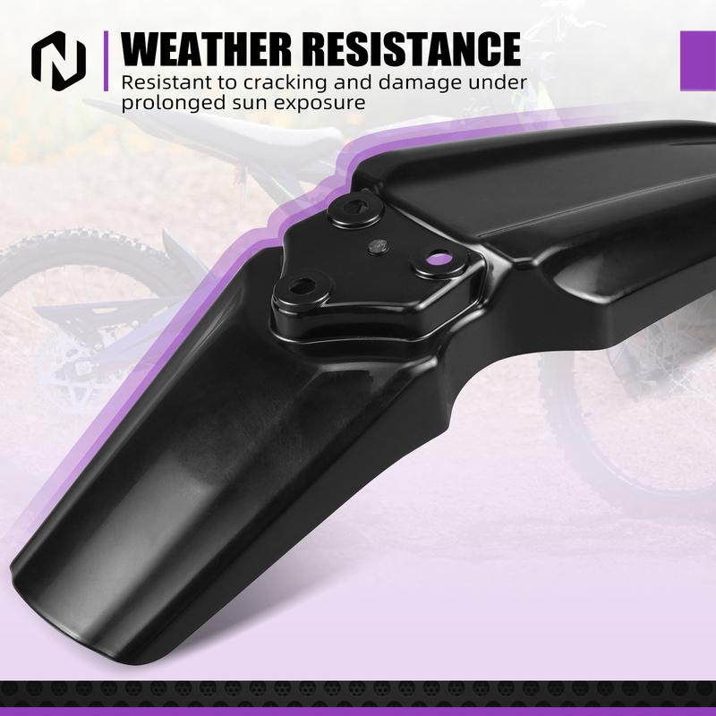 NICECNC For Surron Light Bee X Light Bee S Front Fender Mudguard For Segway X160 X260 Electric Dirt Bike 2022 2023 2024 2025