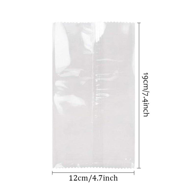 

100 шт./лот пластиковые пакеты для льда одноразовые прозрачные пакеты для мороженого холодильник сумки для хранения мороженого 12x19cm