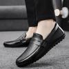 Leather Men's Shoes Summer New Driving Flat Casual Style Men's Shoes Trendy Fashion Outdoor Lazy Loafers Men's Shoes Dress Luxur