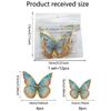 12 PCS 3D Butterfly Wall Decor Laser Butterfly Decorations for Birthday Party Cake Decorations Butterfly Wall Decor Stickers for Baby Shower Decals