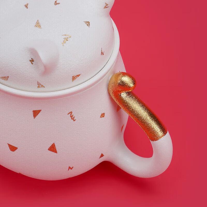 Edenus Lucky Cat Ceramic Tea Mug with Filter
