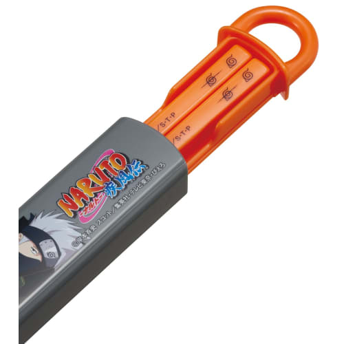 Skater Chopsticks and Chopstick Case Set for Kids, Lunch Box, 16.5cm, Made in Japan, Dishwasher Safe, Sliding Design, Naruto Design, Boys, ABS2AMAG-A