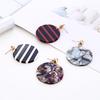 Acrylic Geometric Circular Earrings Popular In Europe and America, Korean Style Trendy, Personalized, Simple Earrings