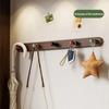 Adhesive Wall Hooks Towel Key Holders Simple Installation Strong Load-bearing Space-Saving Organizer for Home Decor