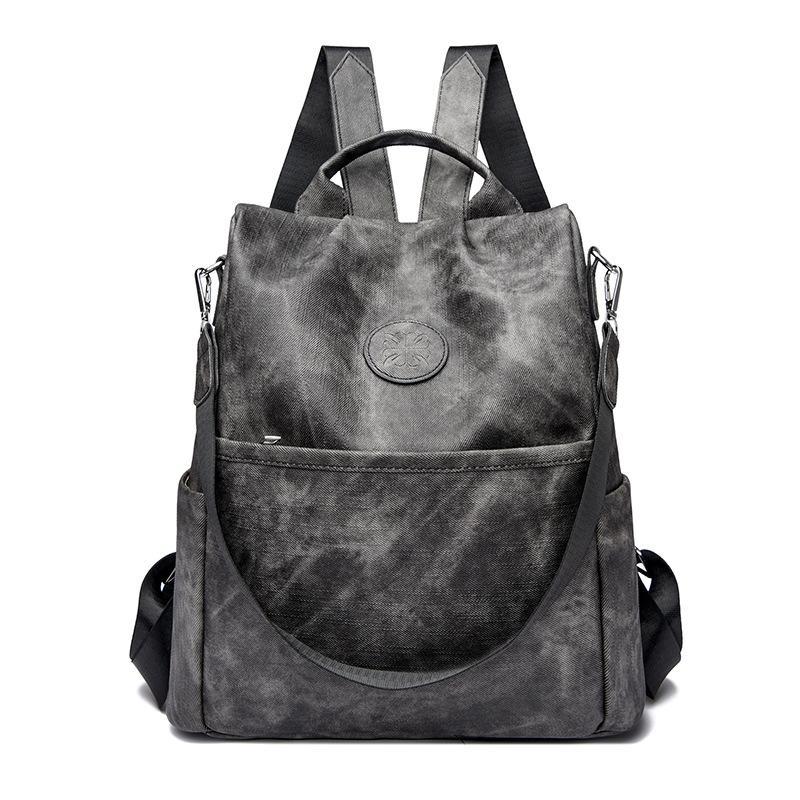 

Large capacity PU backpack multi-function simple trend light luxury Korean version fashion versatile backpack 31*13*32