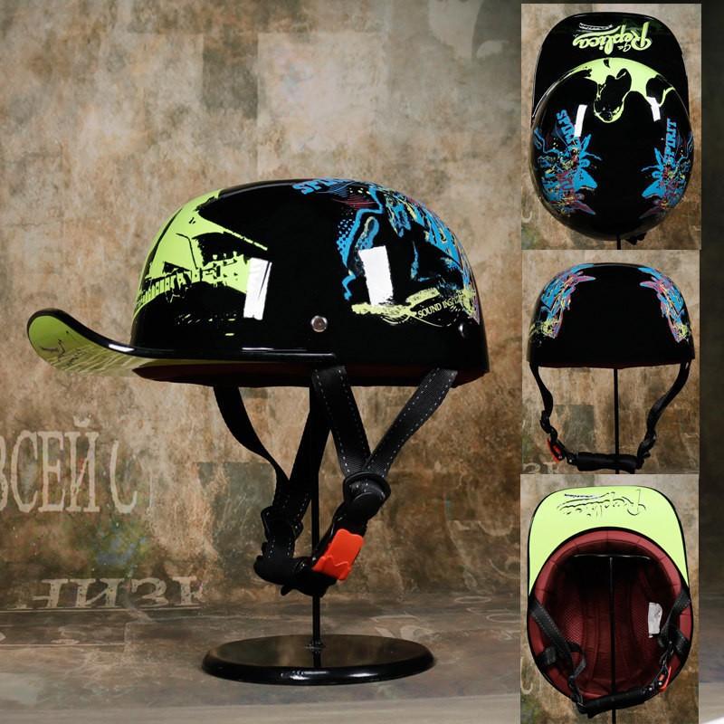 

Retro Gangster DS Personalized Baseball Cap Helmet Harley Electric Car Half Scooter M