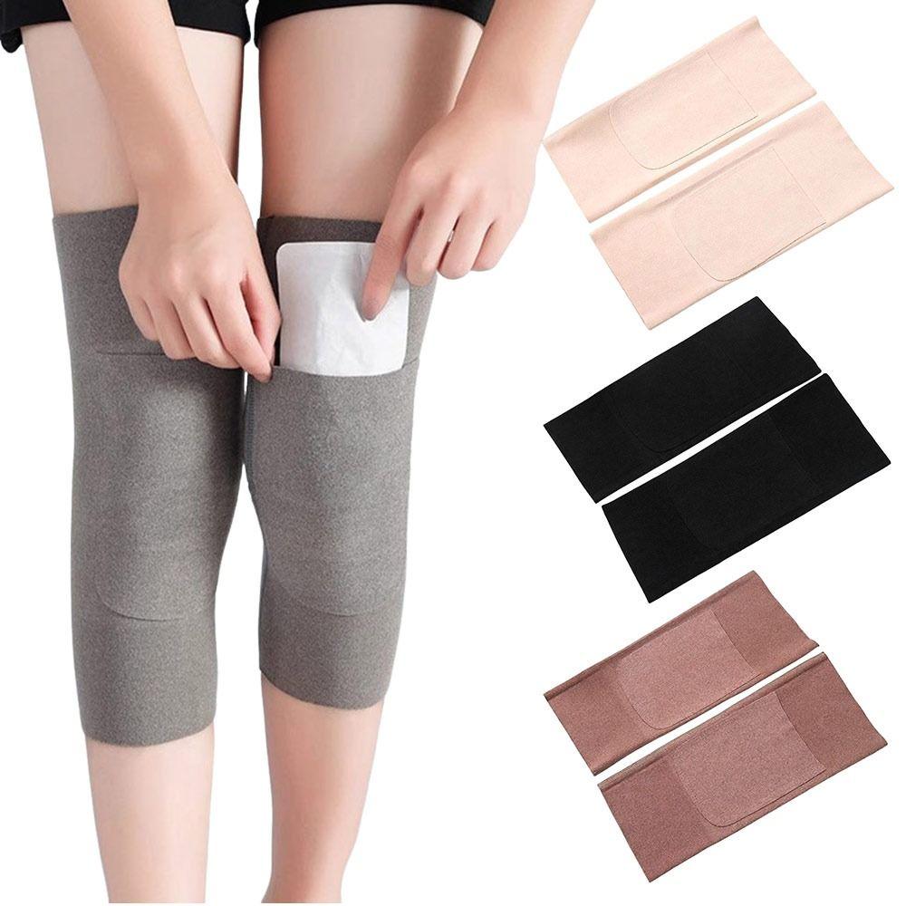 Elastic Cuffs Knee Sleeves Insert Pocket Knee Warmer Sleeves for Women and Men
