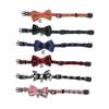 Adjustable Kitten Collars Cat Bow Tie Collars for Cats Polyester Assorted Color Comfortable 6Pcs