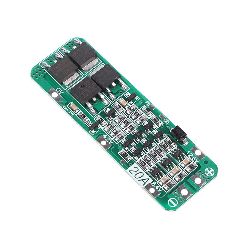 3S 20A Li-Ion Lithium Battery 18650 Charger Pcb Bms Protection Board 11.1V 12V 12.6V Cell 59X20X3.4Mm Module
