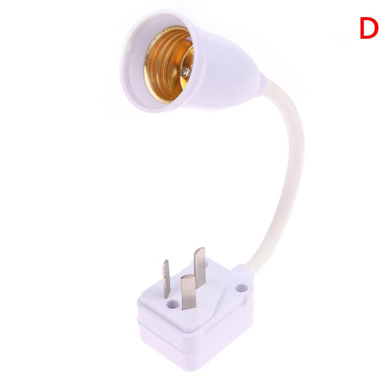 LED-Lampe E27 Sockel Lampenfassung Halter Adapter Konverter Mit Schalter EU UK Stecker Energiesparlampe Für Tisch