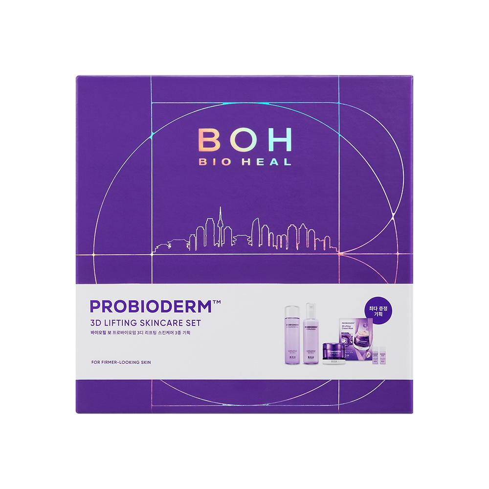 BiohealBo [february All Young Pick  Gift] Bioheal Bo Probioderm 3d Lifting Skin Care 3 Types Plan  Toner+emulsion+3d Lifting Cream 