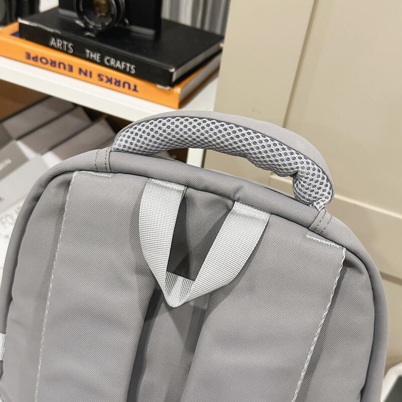 Large Capacity Men's Backpack Women's Color Contrast Backpack Middle School Student Schoolbag