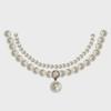 French Retro Double-Layer Pearl & Millet Bead Choker Necklace
