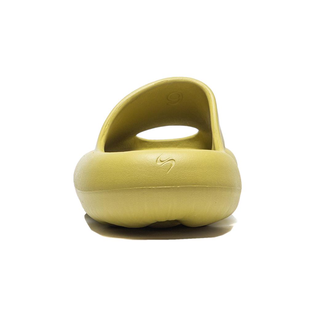 Li Ning Slide Lightweight Simple Comfortable Durable Versatile Silent Slippers Unisex Slippers Olive-Yellow-Green AZSU003-3