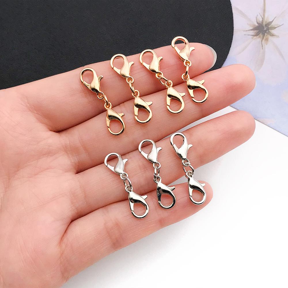 Διπλός Κρίκος Αστακού Συνδετήρας Κράμα Ψευδαργύρου για DIY Έργα Κολιέ & Βραχιολιού