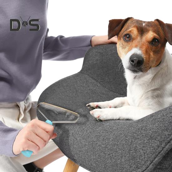 Pet Hair Remover Tool Ergonomic Handle Furniture Carpet Clothes Hair Removal Brush Multi-fabric Pet Hair Remover