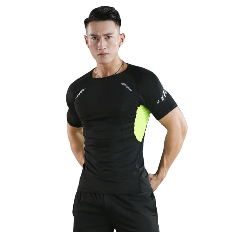 Pánské rychleschnoucí elastické sportovní tričko na basketbal a běh