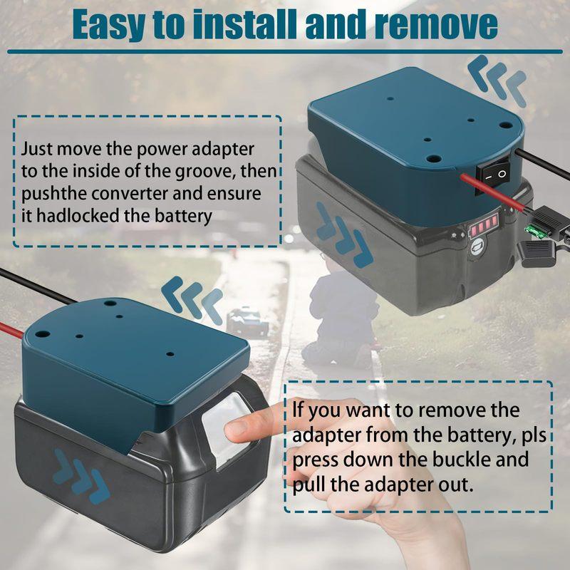 External Battery Adapter Converter for MT Makita 14V/18V Battery DIY Power Tool Box Accessories Kit Electric Extension Newest