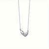 1pc Women's Necklace, Exquisite Heart-shaped Necklace, Light Luxury, Niche Design, Fashionable Heart-shaped Collarbone Chain, Suitable for Daily Wear
