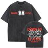 Rawayana Donde Es El After Album Vintage Washed Tshirt Mens Clothing Fashion Gothic Tshirts High Quality Casual Loose T Shirt