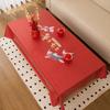 Wedding Red Tablecloth Waterproof, Oil-Proof, Wash-Free And Anti-Scalding Festive Wedding Rectangular Pvc Dining Table Cloth Coffee Table Tablecloth