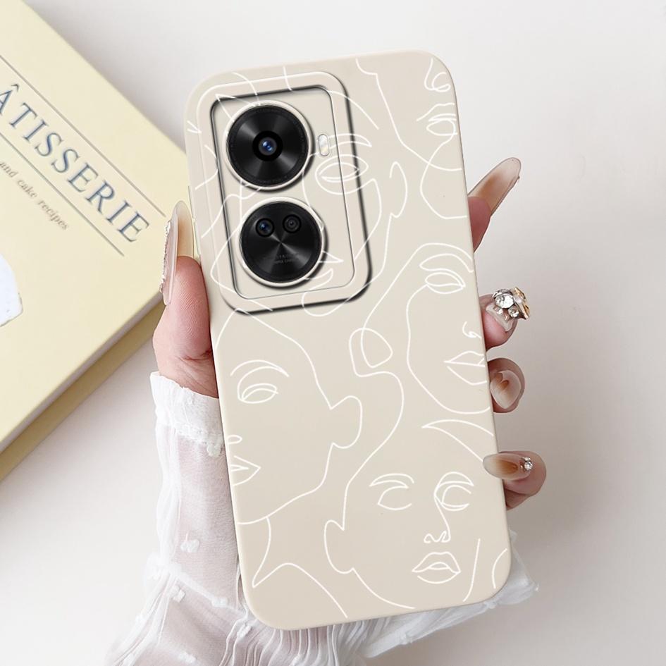 Nova 12 SE Hülle Für Huawei Nova 12 SE Cover 2024 Mode Bemalt Flüssigsilikon Anti-Fall Schutz Stoßfänger Für Nova 12SE Funda