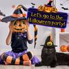 Kawaii Pumpkin Halloween Cat Costume Adjustable Spider Cat Collar Hat Set Cosplay Props Scarf Pet Halloween Supplies Small Dog