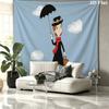 Magic Nanny Wall tapestry, aesthetic printed fabric blanket, suitable for bedroom, living room, and home decor.