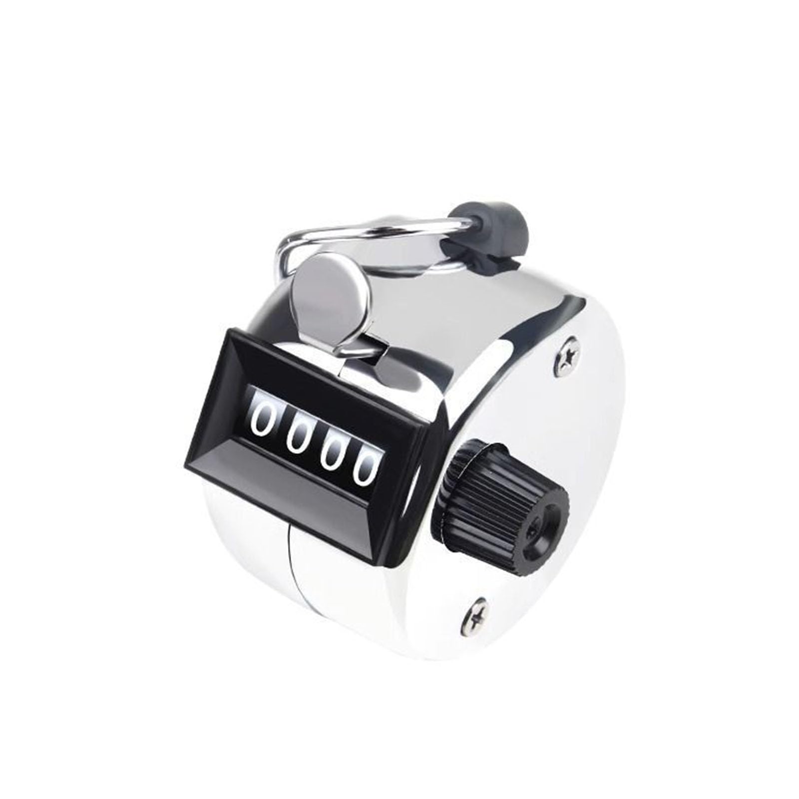Mirhua Counter Counter, Counter, 4 Digit Numbers, 0-9999, 1 Piece, Handheld Counter, Silver, Lightweight, Portable, Resettable