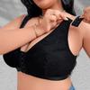 Plus Size Floral Lace Front Closure Full Coverage Bra