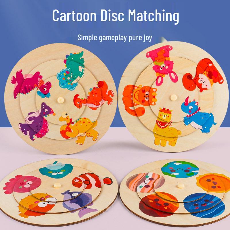 

Large Animal Layered Wooden Pegboard Puzzle for Children s Cognitive Development