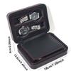 Delesys 2/3/4/8 Slots Embedded Portable Travel Storage Bag For Watch/Daily Necessities Storage Box Leather Zipper Watch Box