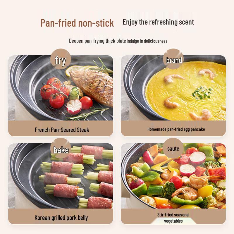 Midea 9.5L Multi-Function Electric Hot Pot & Grill Steamer