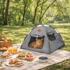 Portable Folding Pet Nest Tent Breathable Stable Cat Sleep House Semi Closed Detachable Pet Kennel Beach Travel
