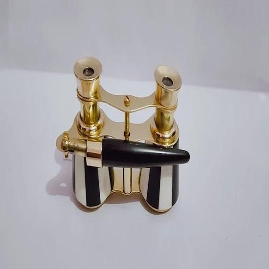Solid Brass Finish Monocular Nautical Binocular Telescope Mother of Pearl Item Home, Office Decor Gift Item