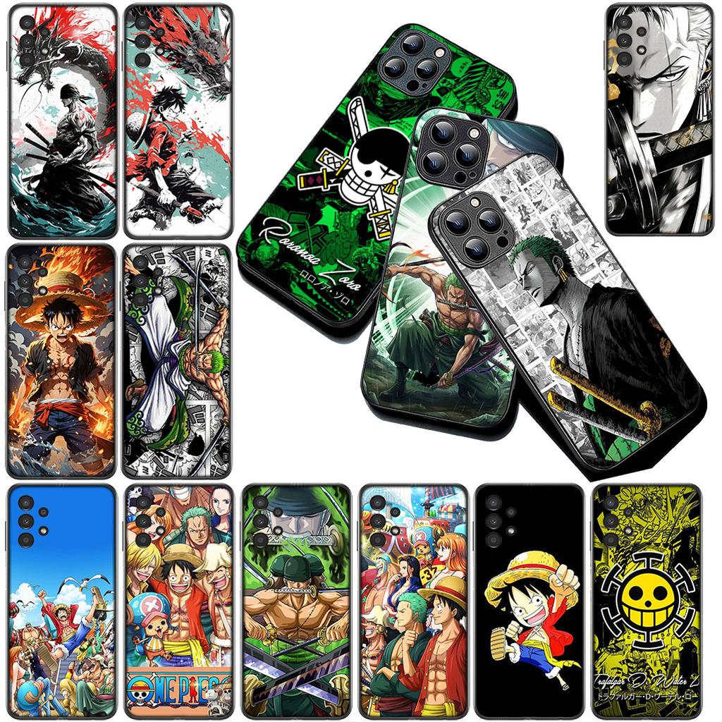 Cover for Motorola Moto G86 G57 E14 E15 G14 G34 G67 G84 G24 A54 G15 Power E22 Phone Case Anime Luffy One Piece Roronoa Zoro