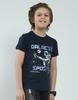 Monte Carlo Boys Printed Round Neck T-Shirt Navy Blue 5-6 Years