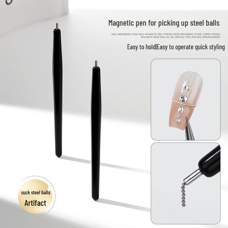 

High Precision Magnetic Nail Art Pen for Steel Beads and Cat Eye Gel Designs