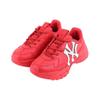 MLB Big Ball Chunky Ecopelle Gomma Stampa Retro Assorbimento degli Urti Antiscivolo Aumento Altezza Basse Scarpe da Ginnastica Dad Unisex Rosso 32SHC1011-50R