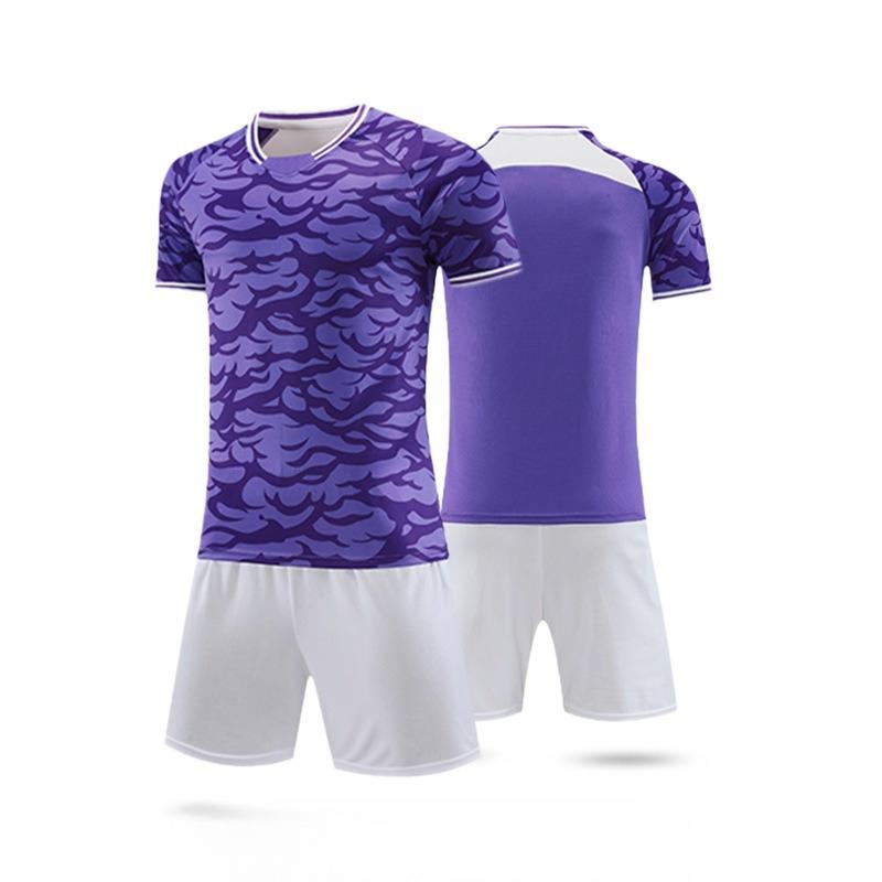 Kurzärmeliges Fußballtrikot-Set für Erwachsene und Kinder, atmungsaktives, schnelltrocknendes Fußball-Trainings-Trikot