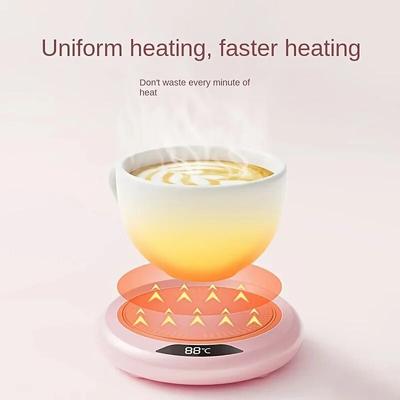 1PC Sottobicchiere Riscaldante Termostatico USB Sottobicchiere Riscaldante Domestico Regolazione a 3 velocità Riscaldamento 55 Gradi Temperatura Costante Riscaldamento Termostatico