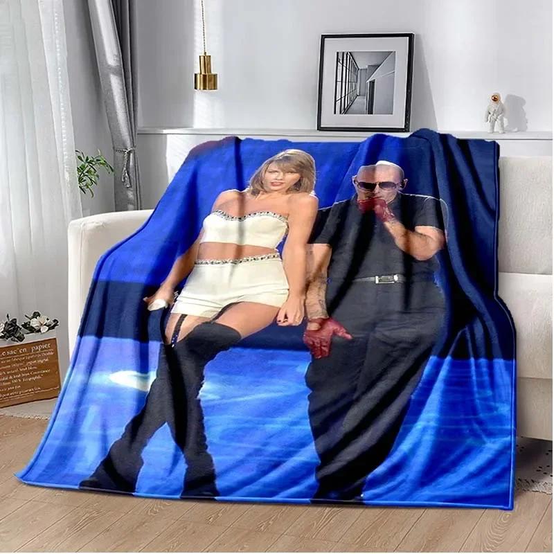 Decke Herr 305 Pitbull MR Worldwide Hippie Poster Gedrucktes Flanellkorn Handtuch Weicher Plüsch Sofa Bett Flauschige Decke