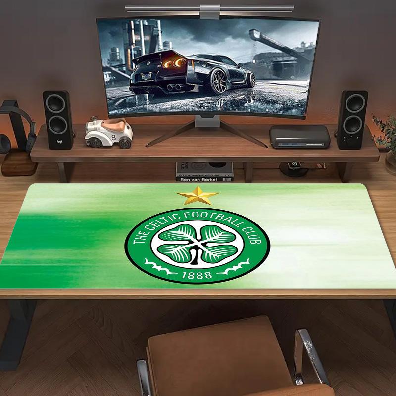Celtic Football Club Print Cushion Non-slip Laptop Tablet Big Mousepad XXL Mat Mini PC Playmat With Lock edge